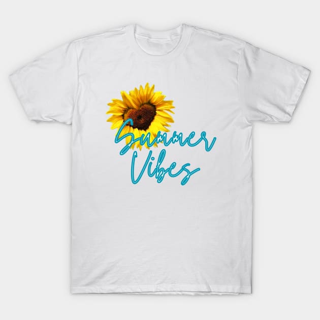 Summer Vibes T-Shirt by Hilary's Flower House